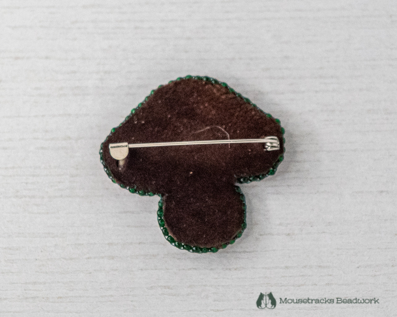 Beaded Red Amanita Mushroom Pin