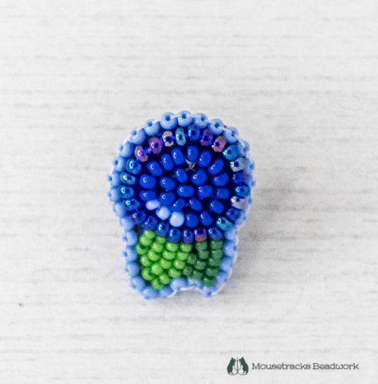 Beaded Blueberry Pin